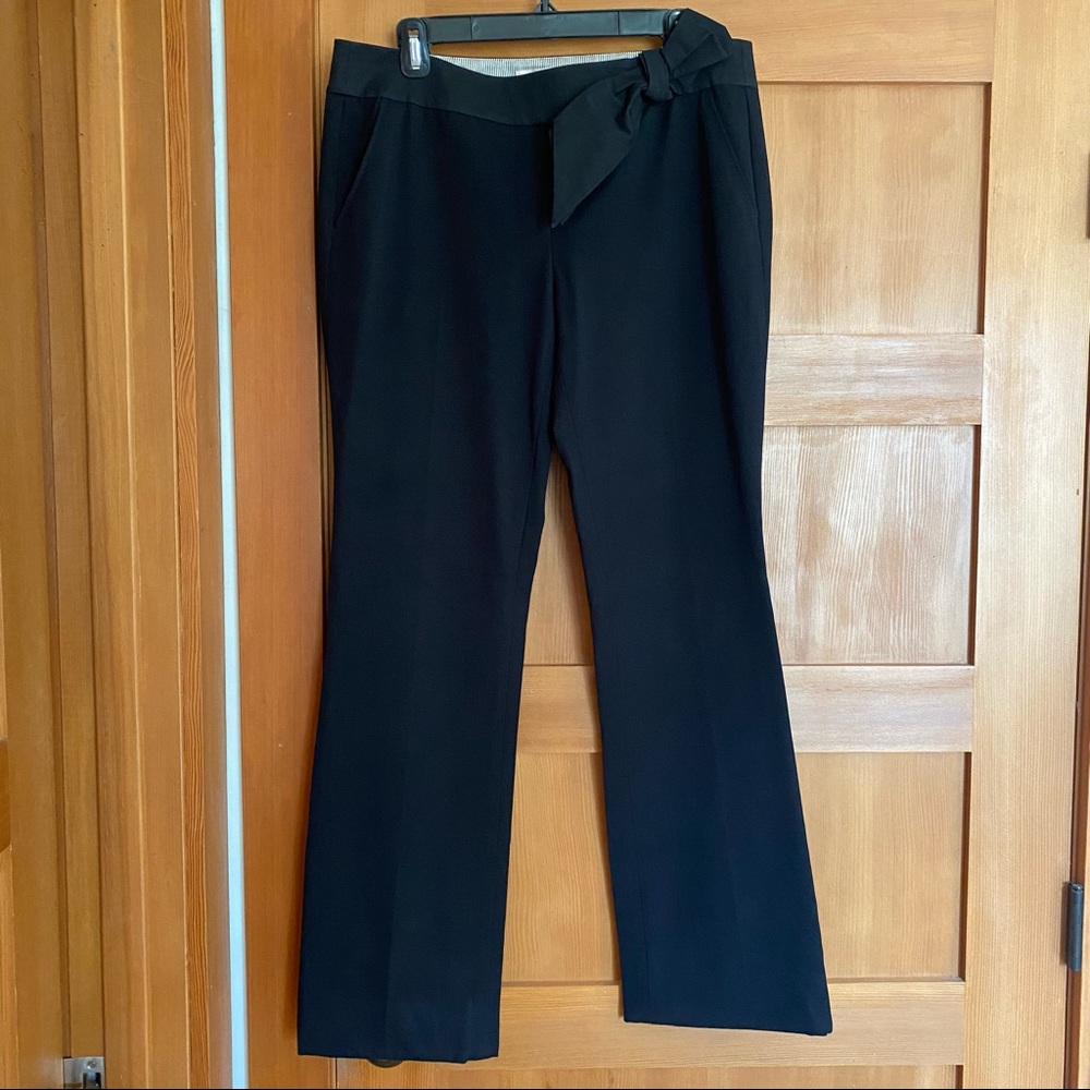 Rebecca Taylor Wide Legged Trousers with Bow Detail